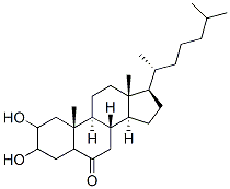 2,3-dihydroxycholestan-6-one Struktur