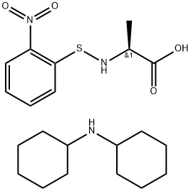 N-2-硝基苯亚磺酰基-L-丙氨酸双环己铵盐 结构式