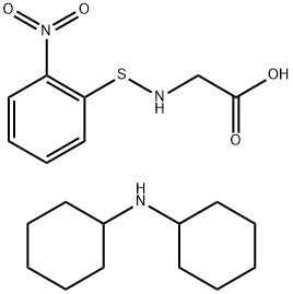 N-O-NITROPHENYLSULFENYL-GLYCINE DI(CYCLOHEXYL)AMMONIUM SALT Struktur