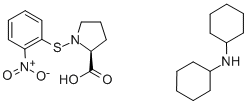 N-O-NITROPHENYLSULFENYL-L-PROLINE DI(CYCLOHEXYL)AMMONIUM SALT Struktur
