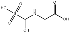 Glycine,  N-(hydroxysulfomethyl)- Structure
