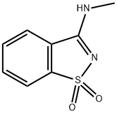 N-METHYL-1,2-BENZISOTHIAZOL-3-AMINE 1,1-DIOXIDE Struktur