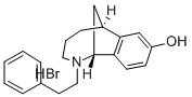 1,6-Methano-2-benzazocin-8-ol, 1,2,3,4,5,6-hexahydro-2-phenethyl-, hyd robromide Structure