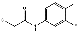 2-クロロ-N-(3,4-ジフルオロフェニル)アセトアミド 化学構造式