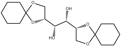 1,2:5,6-DI-O-CYCLOHEXYLIDENE-D-MANNITOL Struktur