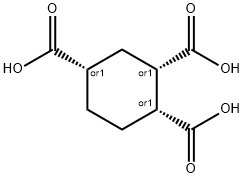 (1α,2α,4α)-1,2,4-Cyclohexanetricarboxylic Acid Structure