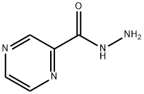 吡嗪-2-甲酰肼, 768-05-8, 结构式