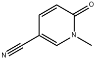 1,6-ジヒドロ-1-メチル-6-オキソ-3-ピリジンカルボニトリル 化学構造式