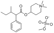 メチル硫酸ペンタピペリウム 化学構造式