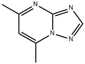 5,7-ジメチル-[1,2,4]トリアゾロ[1,5-a]ピリミジン 化学構造式
