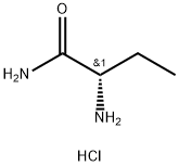 (S)-2-アミノブチルアミド塩酸塩 化学構造式