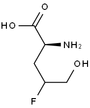 4-fluoro-5-hydroxynorvaline 结构式