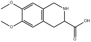 6,7-DIMETHOXY-1,2,3,4-TETRAHYDRO-ISOQUINOLINE-3-CARBOXYLIC ACID Struktur