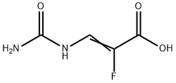 2-Fluoro-3-ureidopropenoic Acid Structure