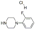 N-(2-フルオロフェニル)ピペラジン塩酸塩 化学構造式
