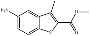 2-Benzofurancarboxylicacid,5-amino-3-methyl-,methylester(9CI) Struktur
