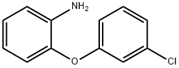 2-(3-クロロフェノキシ)アニリン 化学構造式