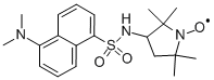 3-〔5-(ジメチルアミノ)-1-ナフタレンスルホンアミド〕-PROXYL,フリーラジカル 化学構造式