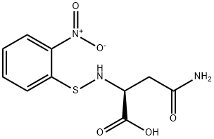 N2-[(2-ニトロフェニル)チオ]-L-アスパラギン 化学構造式