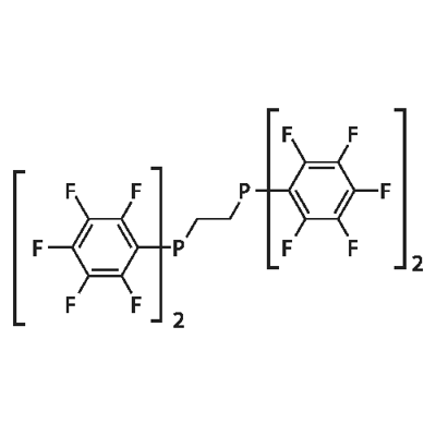 1,2-BIS(DIPENTAFLUOROPHENYLPHOSPHINO)ETHANE Struktur