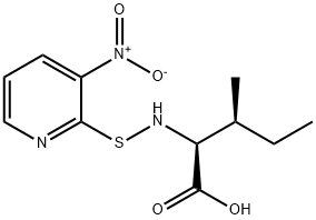 N-(3-NITRO-2-PYRIDINESULFENYL)-L- ISOLEU CINE,76863-76-8,结构式