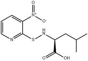 N-(3-NITRO-2-PYRIDINESULFENYL)-L-LEUCINE, 76863-77-9, 结构式