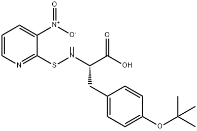 N-(3-NITRO-2-PYRIDINESULFENYL)-O-T-BUTYL-L-TYROSINE Structure
