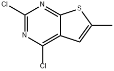 2,4-ジクロロ-6-メチルチエノ[2,3-D]ピリミジン 化学構造式