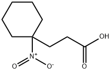 3-(1-硝基环己基)丙酸 结构式