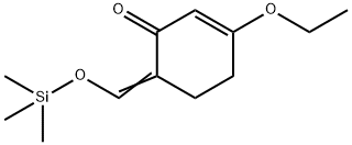 (6E)-3-ethoxy-6-(trimethylsilyloxymethylidene)cyclohex-2-en-1-one Struktur