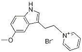 1-(5-methoxy-3-indolylethyl)pyridinium bromide Structure