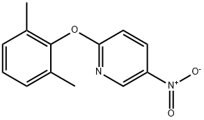 2-(2,6-DIMETHYL-PHENOXY)-5-NITRO-PYRIDINE, 76893-49-7, 结构式