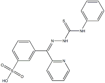 3-[[2-[(Phenylamino)thioxomethyl]hydrazono]-2-pyridinylmethyl]benzenesulfonic acid Structure