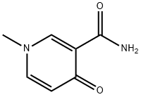 N1-甲基-4-吡啶酮-3-甲酰胺 结构式