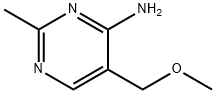 4-アミノ-5-メトキシメチル-2-メチルピリミジン 化学構造式