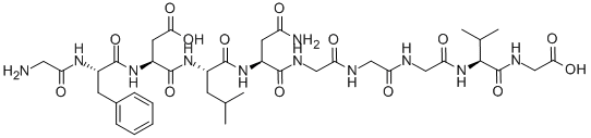 GLY-PHE-ASP-LEU-ASN-GLY-GLY-GLY-VAL-GLY, 76901-59-2, 结构式