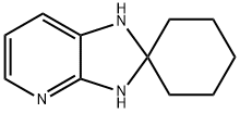 1′,3′-二氢螺[环己烷-1,2′-[2H]咪唑并[4,5-B]吡啶], 76902-24-4, 结构式