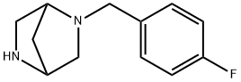2-(4-FLUOROBENZYL)-2,5-DIAZA-BICYCLO[2.2.1]HEPTANE 结构式
