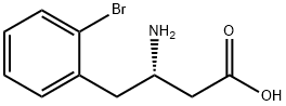 BENZENEBUTANOIC ACID, BETA-AMINO-2-BROMO-, (BETAS)- Structure