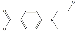 4-[(2-HYDROXY-ETHYL)-METHYL-AMINO]-BENZOIC ACID Structure