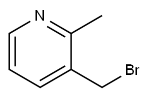 3-(溴甲基)-2-甲基吡啶 结构式