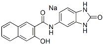 sodium N-(2,3-dihydro-2-oxo-1H-benzimidazol-5-yl)-3-hydroxynaphthalene-2-carboxamidate 结构式