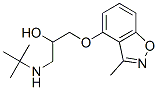 4-[2-Hydroxy-3-(tert-butylamino)propoxy]-3-methyl-1,2-benzisoxazole 结构式