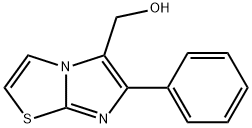 (6-フェニルイミダゾ[2,1-B][1,3]チアゾール-5-イル)メタノール 化学構造式