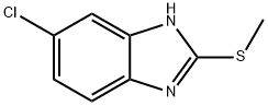 6-氯-2-甲硫基-1H-苯并咪唑, 7692-57-1, 结构式