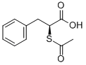 (S)-ACETYLTHIO-3-PHENYLPROPIONIC ACID Structure