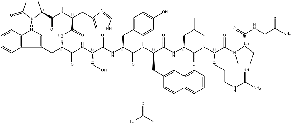 Nafarelin acetate, 76932-60-0, 结构式