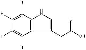 Indoleacetic Acid-d4 Struktur