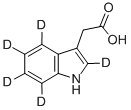 INDOLE-2,4,5,6,7-D5-3-ACETIC ACID Structure