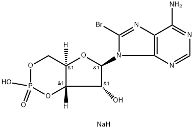 8-BROMOADENOSINE-3',5'-CYCLIC MONOPHOSPHATE SODIUM SALT Structure